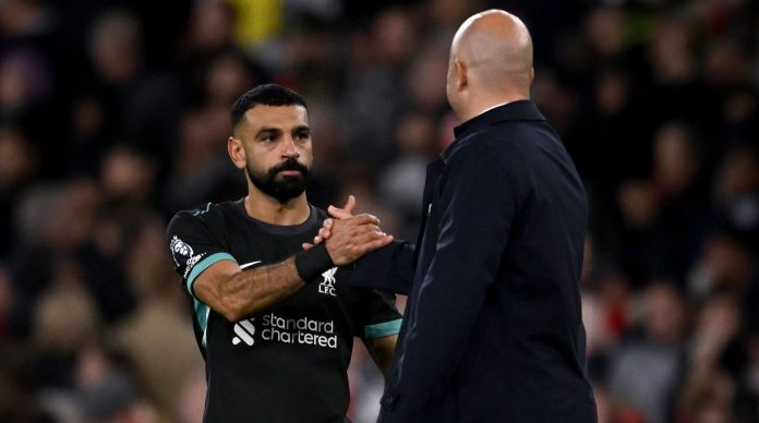 Mohamed Salah dan Arne Slot - Liverpool