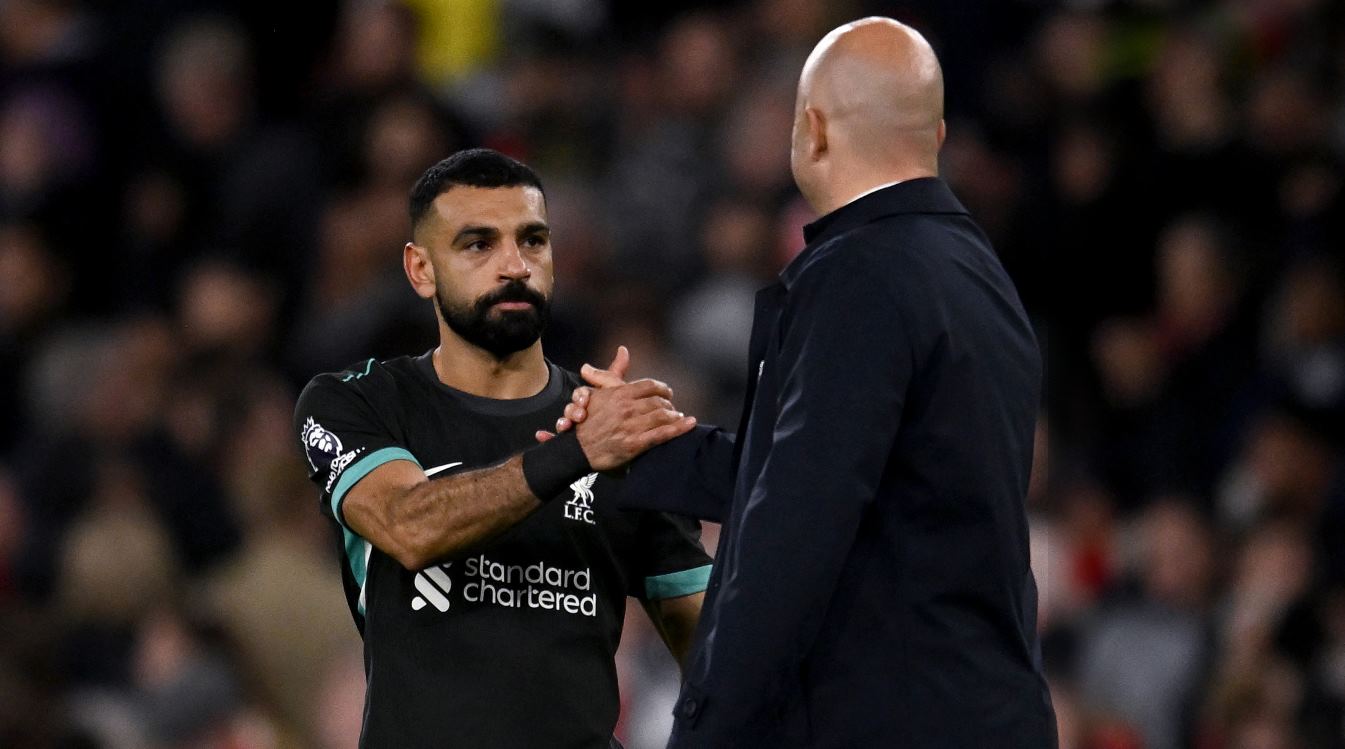 Mohamed Salah dan Arne Slot - Liverpool Mohamed Salah dan Arne Slot - Liverpool