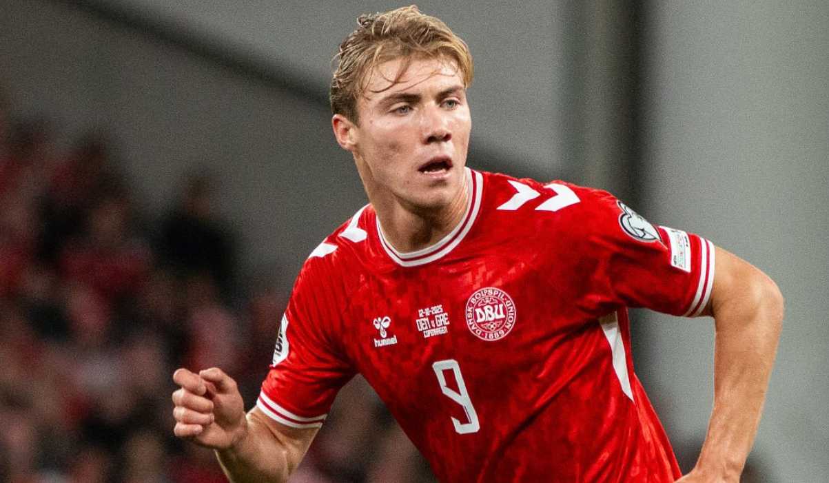 Rasmus Hojlund tampil produktif bersama Denmark Rasmus Hojlund tampil produktif bersama Denmark