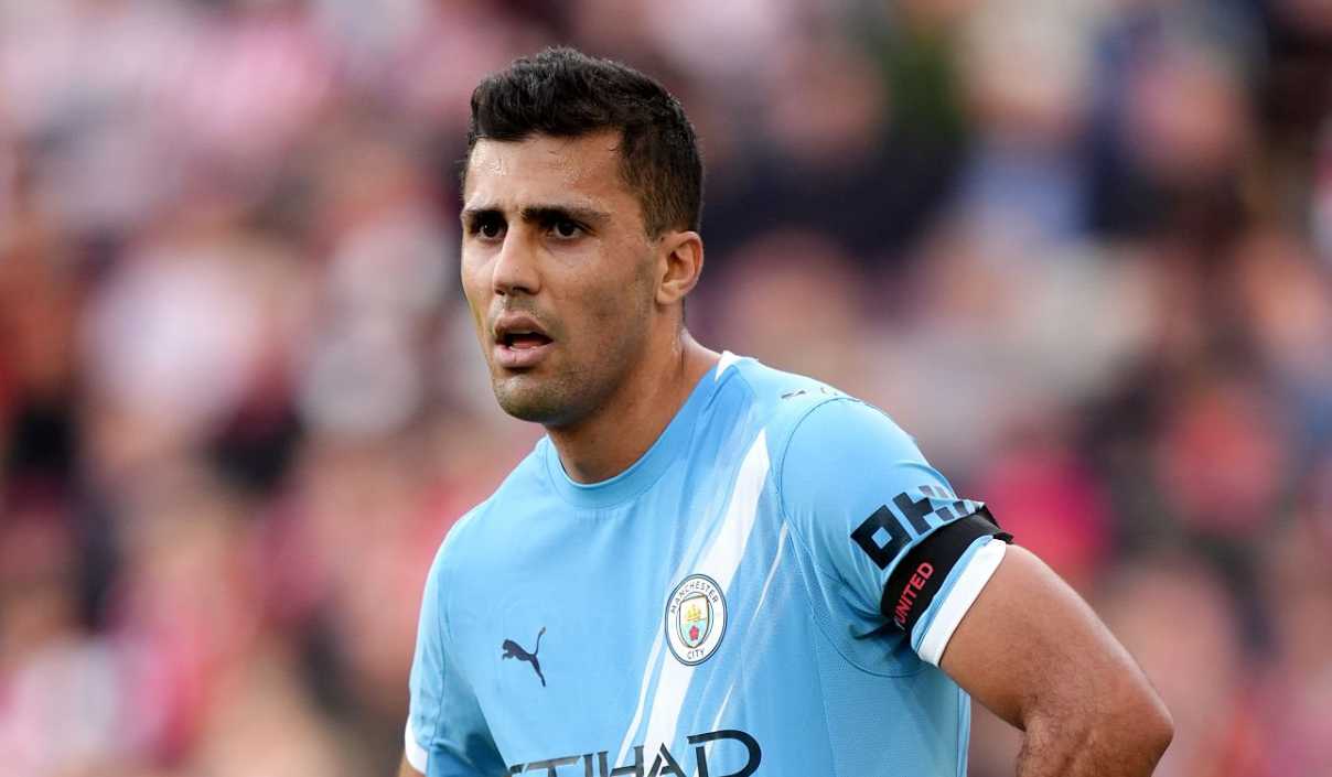 Rodri di laga Brentford vs Manchester City Rodri di laga Brentford vs Manchester City