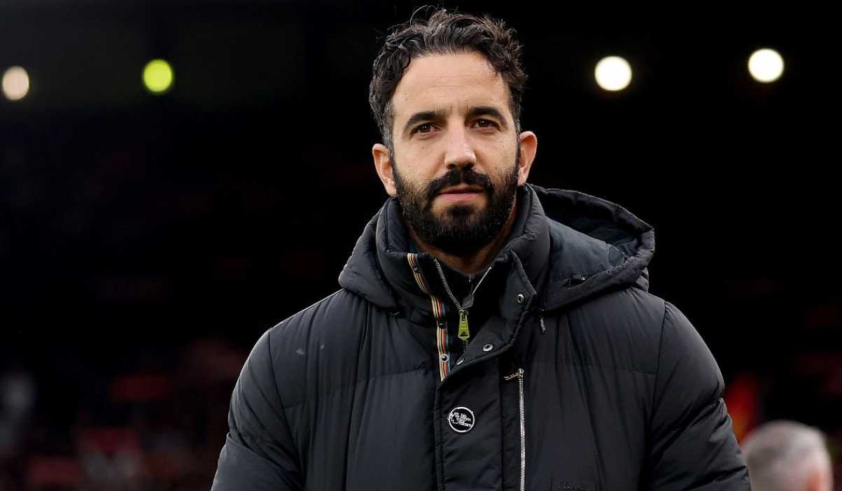 Ruben Amorim di laga Liverpool vs Manchester United Ruben Amorim di laga Liverpool vs Manchester United