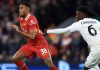 Ryan Gravenberch pemain Liverpool dan Eduardo Camavinga pemain Real Madrid