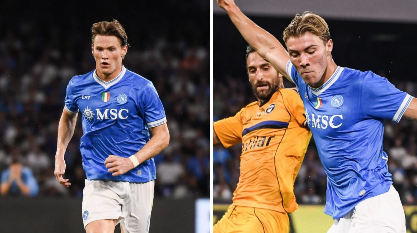 Scott McTominay dan Rasmus Hojlund pemain Napoli Scott McTominay dan Rasmus Hojlund pemain Napoli