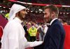 Sheikh Jassim dengan David Beckham legenda Manchester United