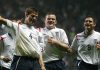 Steven Gerrard bersama Wayne Rooney dan Frank Lampard saat membela timnas Inggris