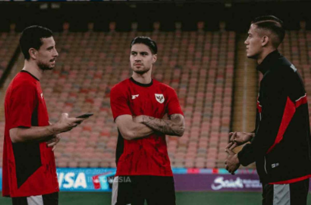 Tiga Andalan Timnas Indonesia di Sela-Sela Latihan Jelang Bertemu Arab Saudi