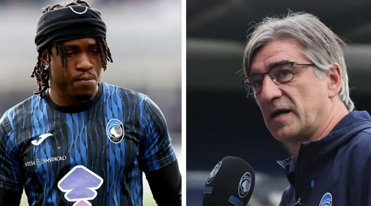 Ademola Lookman dan Ivan Juric pelatih Atalanta