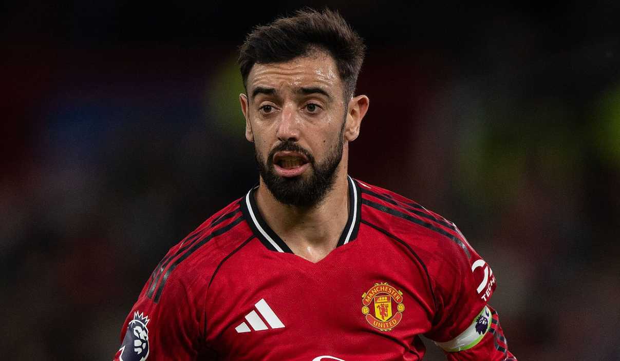 Bruno Fernandes di laga Manchester United vs Brighton