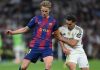 De Jong Saat Bermain di Laga vs Real Madrid
