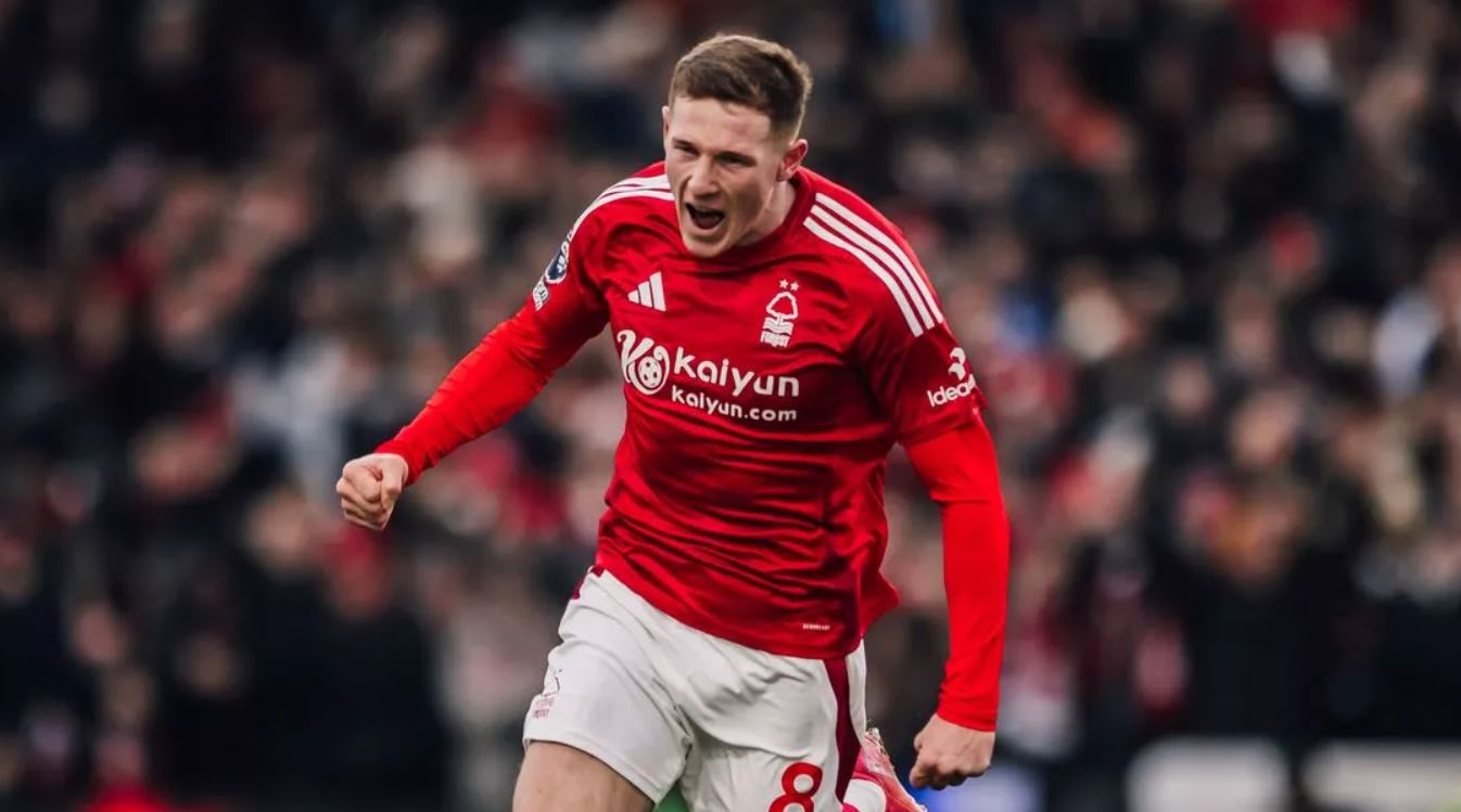 Elliot Anderson pemain Nottngham Forest