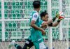 Ernando Ari Saat Lakukan Penyelamatan Gemilang di Laga Bhayangkara FC vs Persebaya