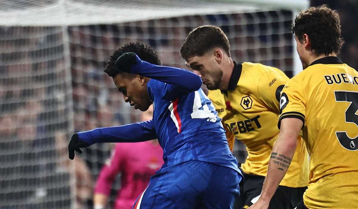 Estevao melepaskan tembakan di laga Chelsea vs Wolves Estevao melepaskan tembakan di laga Chelsea vs Wolves