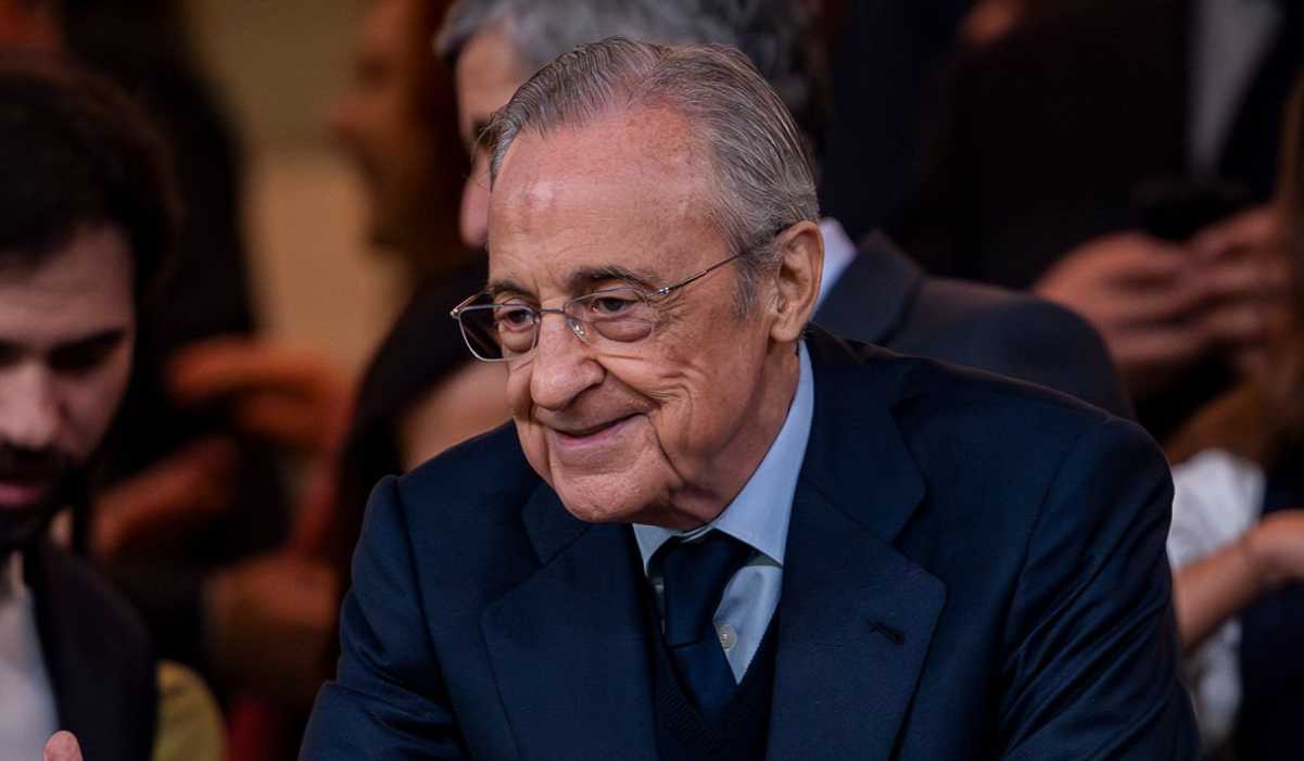 Florentino Perez di laga Real Madrid vs Valencia