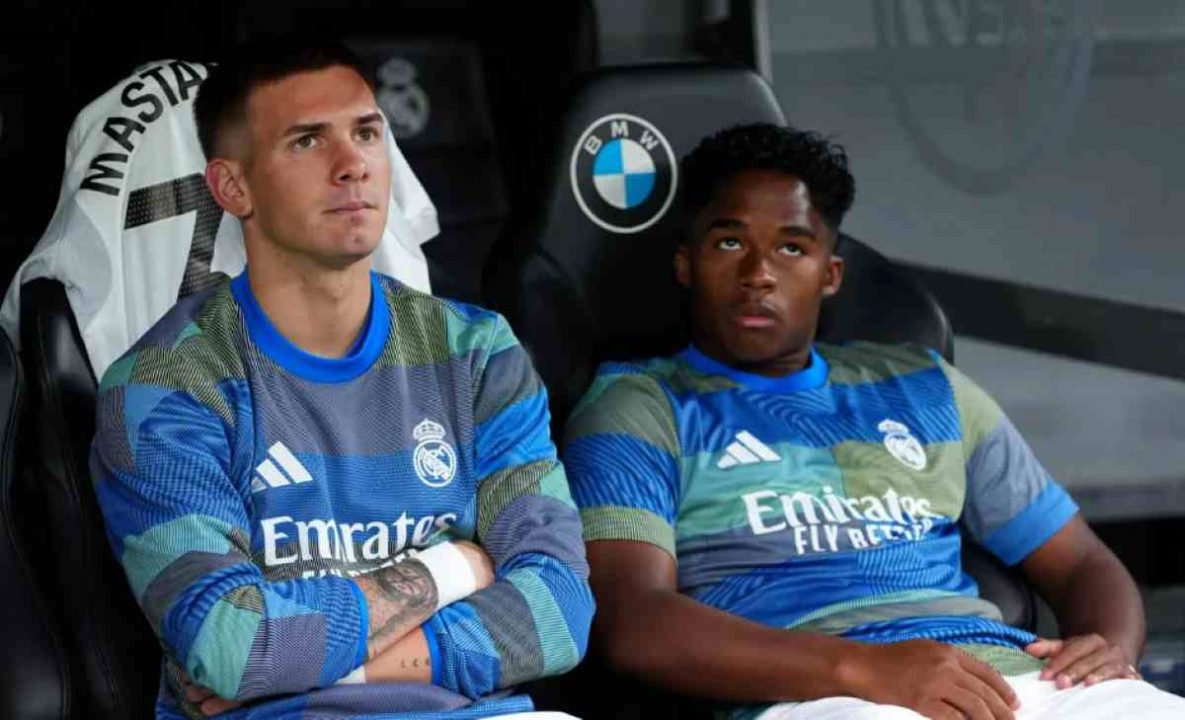 Franco Mastantuono dan Endrick di Bench Real Madrid