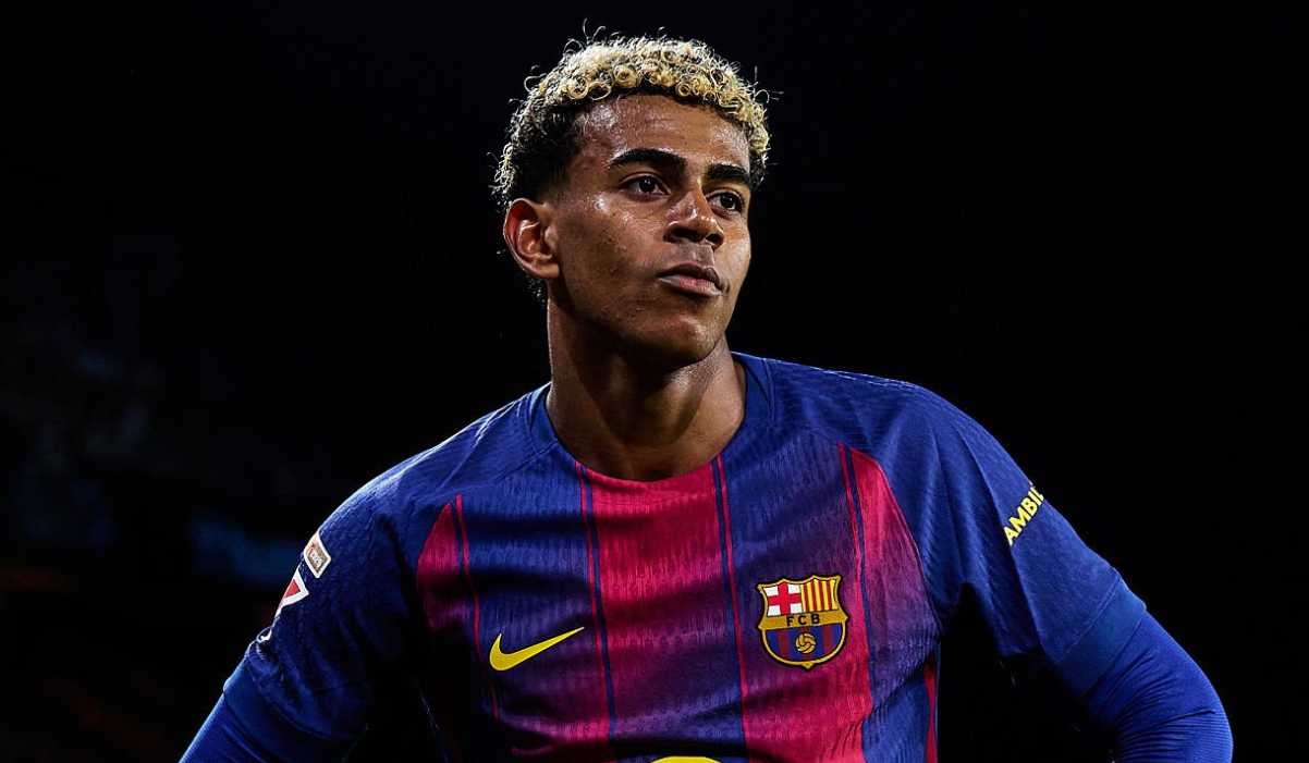 Gestur Lamine Yamal di laga Celta de Vigo vs FC Barcelona