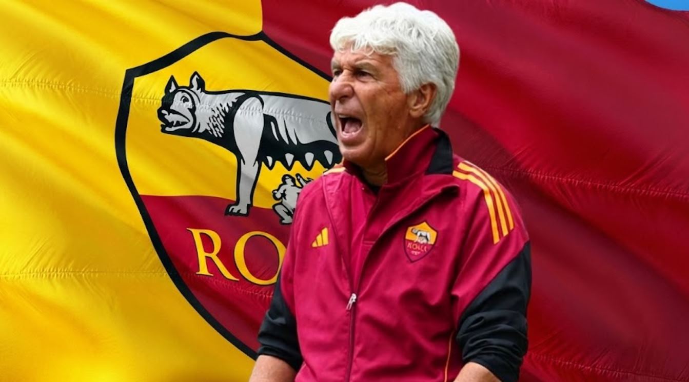 Gian Piero Gasperini pelatih AS Roma Gian Piero Gasperini pelatih AS Roma
