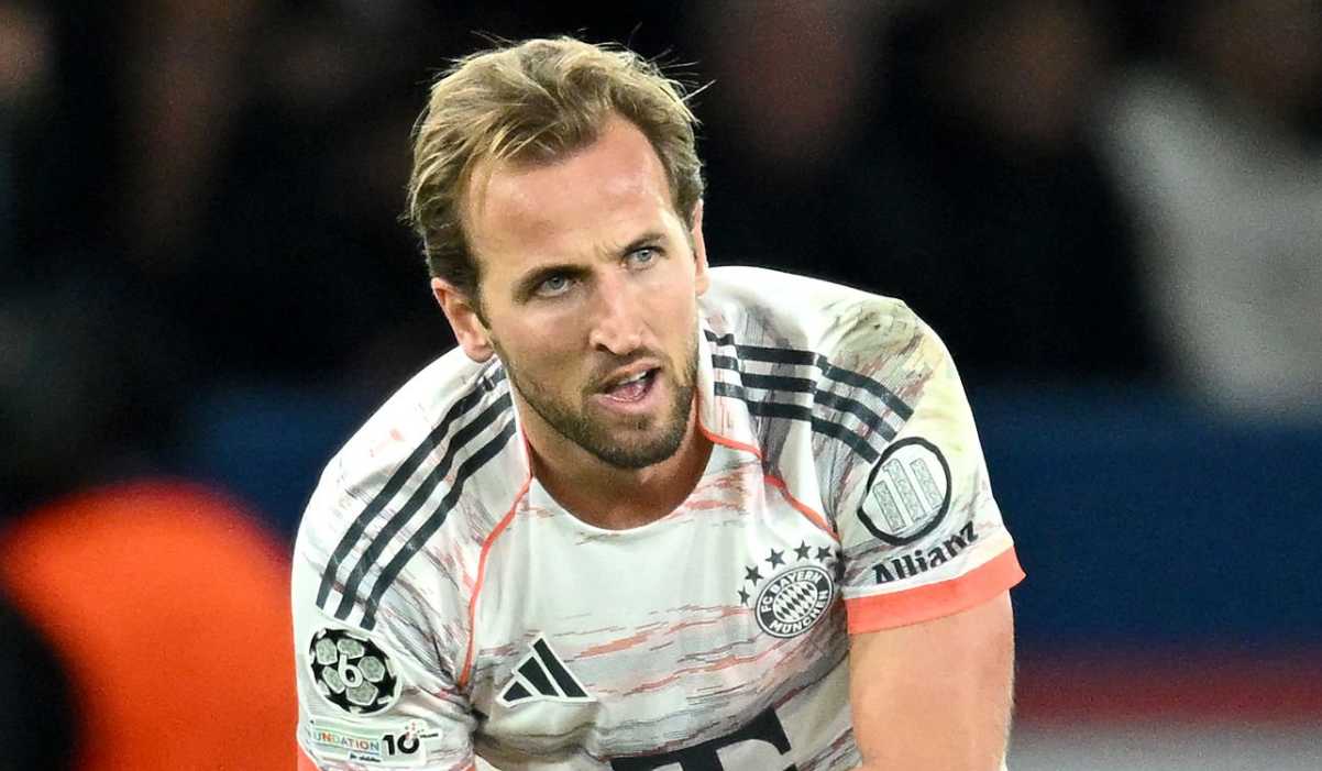 Harry Kane di laga PSG vs Bayern Munchen