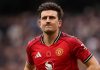 Harry Maguire di laga Tottenham vs Manchester United