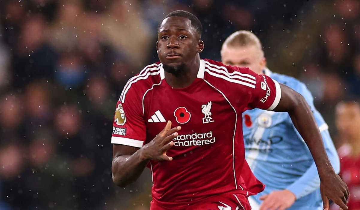 Ibrahima Konate di laga Manchester City vs Liverpool Ibrahima Konate di laga Manchester City vs Liverpool