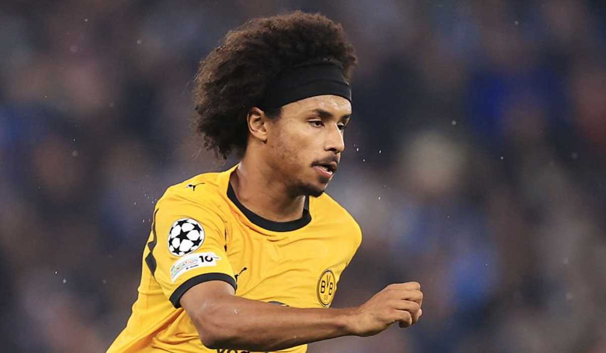Karim Adeyemi di laga Borussia Dortmund kontra Manchester City