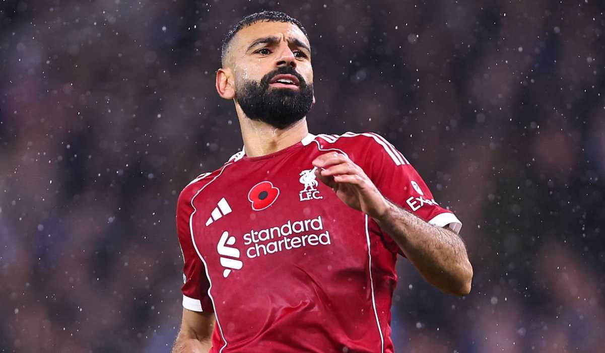 Mohamed Salah di laga Manchester City vs Liverpool