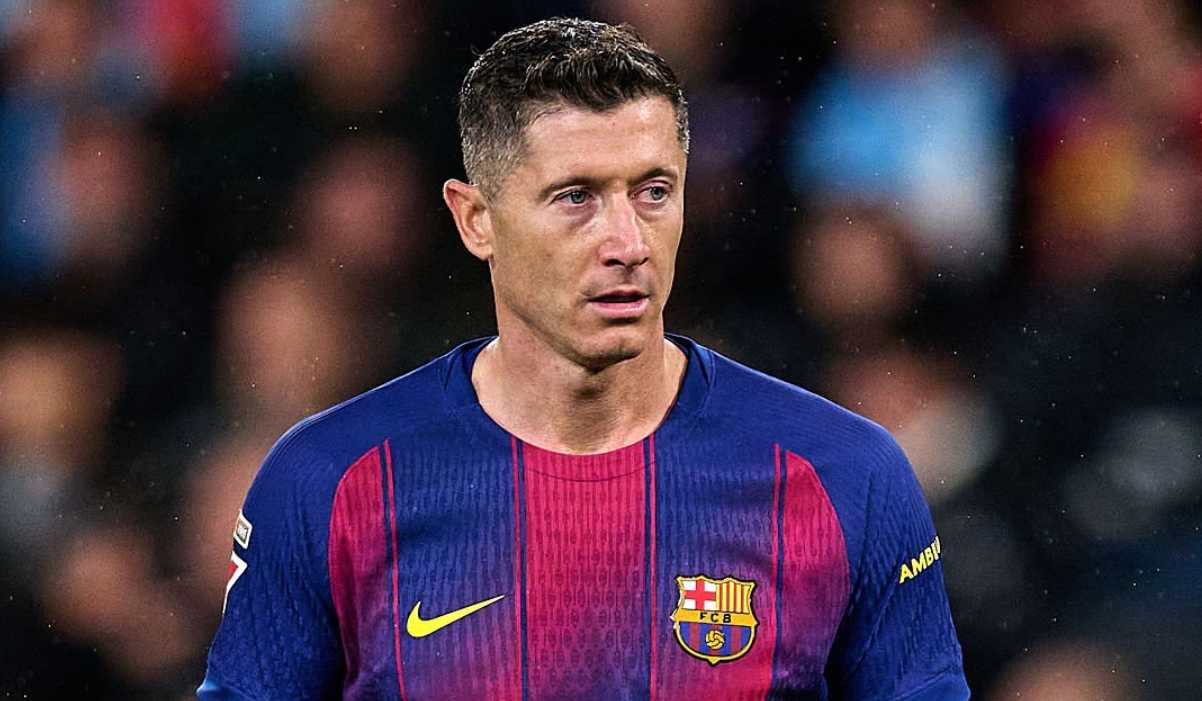Robert Lewandowski di laga Celta Vigo vs Barcelona