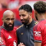 Ruben Amorim bersama Matheus Cunha dan Bryan Mbeumo