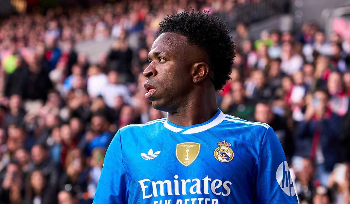 Vinicius Junior di laga Rayo Vallecano vs Real Madrid