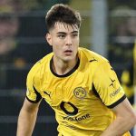 Aaron Anselmino di laga Borussia Dortmund vs BodoGlimt