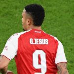 Aksi Gabriel Jesus di laga Arsenal vs Crystal Palace