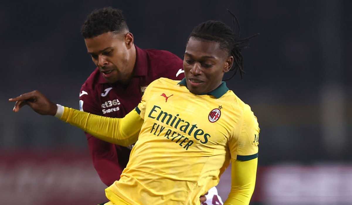 Aksi Rafael Leao di laga Torino vs AC Milan