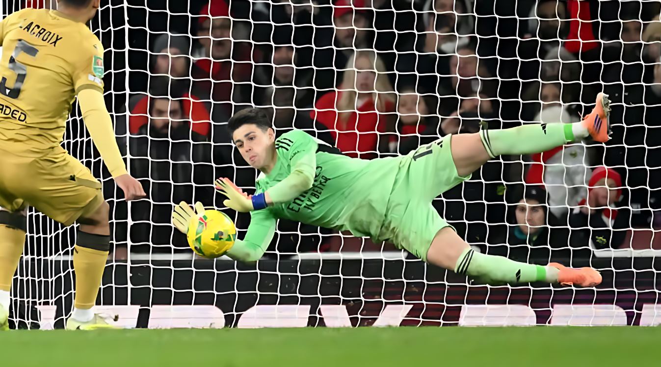 Kepa menjadi pahlawan kemenangan Arsenal atas Crystal Palace di perempat final Carabao Cup