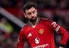 Bruno Fernandes di laga Manchester United vs Bournemouth