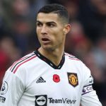 Cristiano Ronaldo saat membela Manchester United di laga kontra Aston Villa