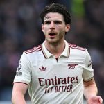Transformasi Declan Rice: Dari Gelandang Bertahan Menjadi Kandidat Ballon d’Or Declan Rice di laga Aston Villa vs Arsenal