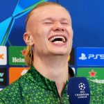 Haaland Sindir Carragher Usai City Kalahkan Madrid, Situasi Salah Ikut Terbawa Erling Haaland dalam sesi wawancara usai laga Real Madrid vs Manchester City