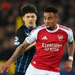Gabriel Jesus di laga Club Brugge vs Arsenal