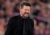 Gestur Diego Simeone selama kekalahan Atletico Madrid dari Barcelona