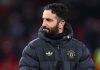 Gestur Ruben Amorim di laga Manchester United vs Wolves