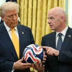 Gianni Infantino bersama Donald Trump