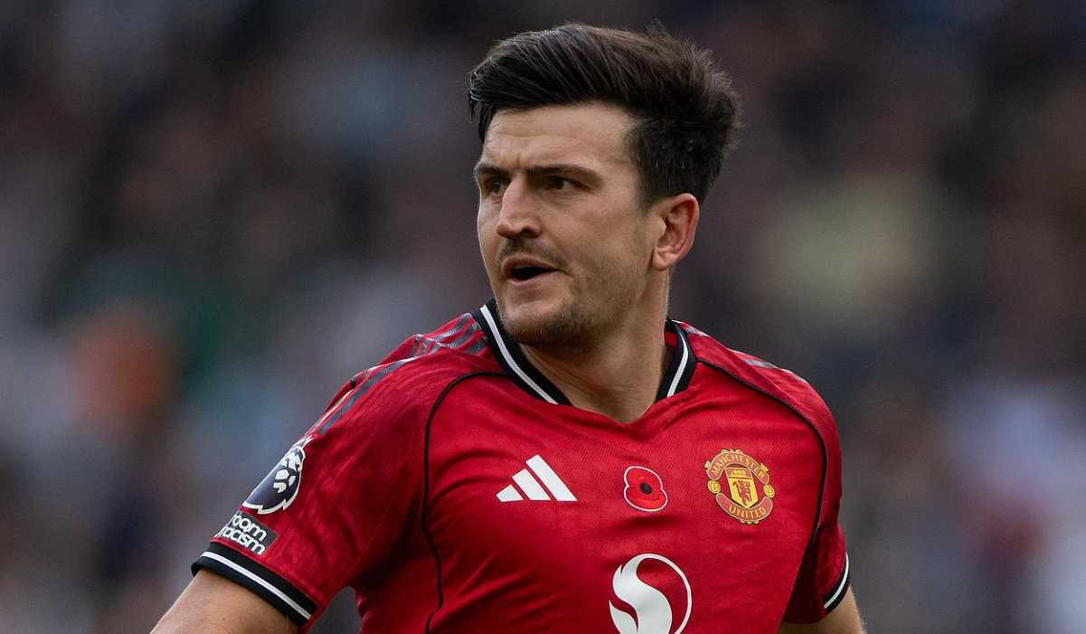 Harry Maguire di laga Tottenham vs Manchester United