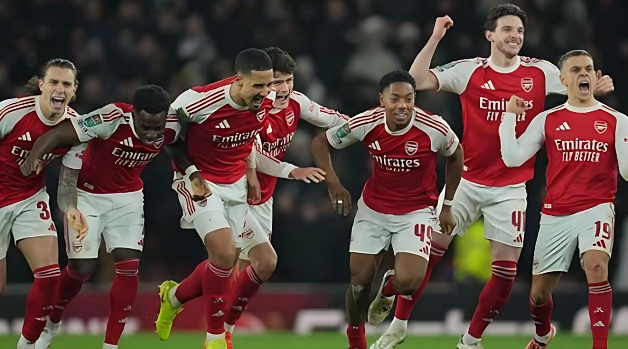 Hasil Arsenal vs Crystal Palace di Carabao Cup skor akhir 1-1 adu penalti 8-7