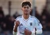 JJ Gabriel merayakan hattrick ke gawang Liverpool U-18