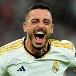 Real Madrid Dinilai Kurang Figur Nomor 9 di Skuad Alonso, Joselu Jelaskan Dampaknya Joselu merayakan golnya untuk Madrid ke gawang Bayern Munchen
