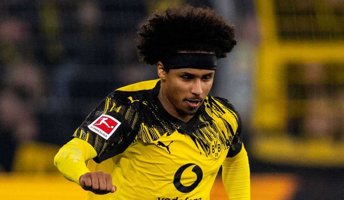 Karim Adeyemi di laga Borussia Dortmund vs Borussia Mönchengladbach