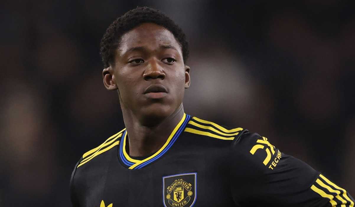 Kobbie Mainoo di laga Wolves vs Manchester United Kobbie Mainoo di laga Wolves vs Manchester United