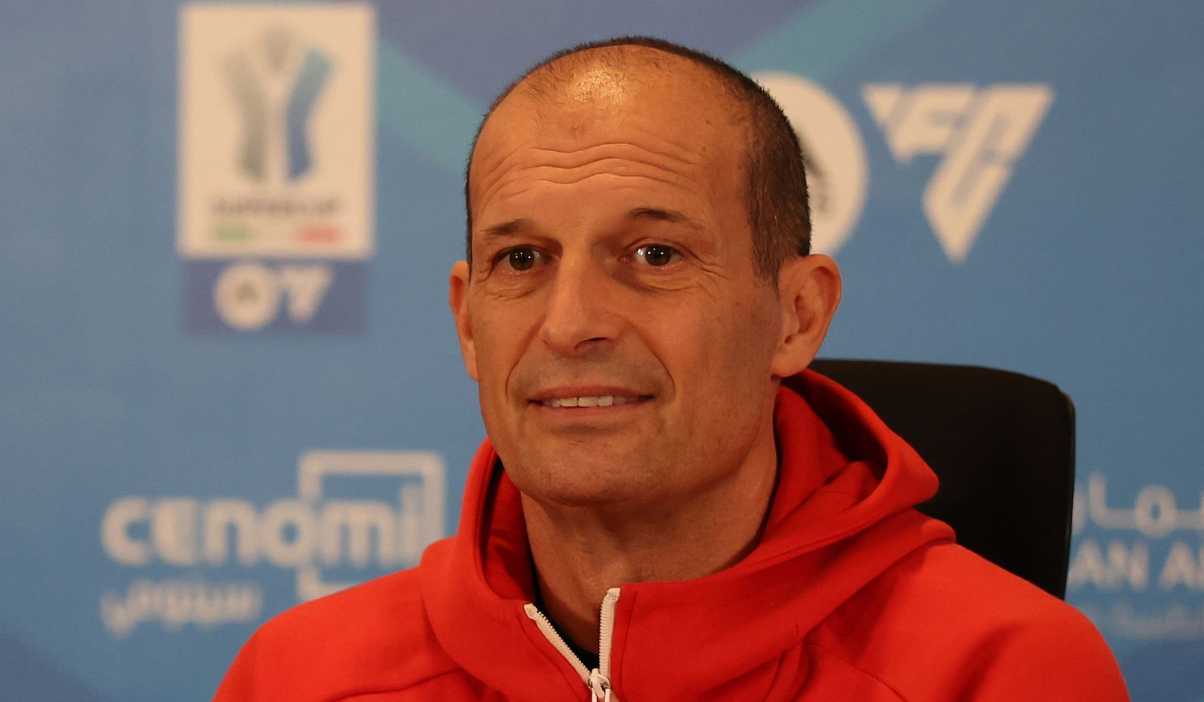 Massimiliano Allegri berbicara di konferensi pers AC Milan Massimiliano Allegri berbicara di konferensi pers AC Milan