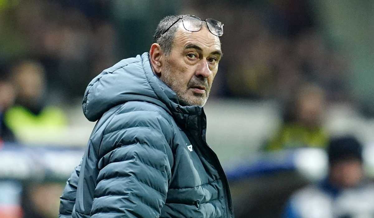 Maurizio Sarri di laga Parma vs Lazio Maurizio Sarri di laga Parma vs Lazio