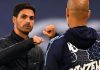 Mikel Arteta dan Pep Guardiola