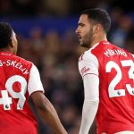 Mikel Merino merayakan golnya ke gawang Chelsea